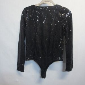 Guess Black Sequin Bodysuit